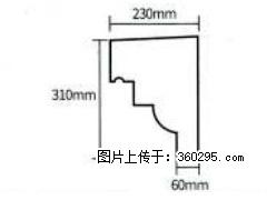产品分解图型 - 檐口线，型号：SX311-YK-3，规格：230x310mm(3) - 漳州三象EPS建材 zhangzhou.sx311.cc